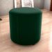 Puff Redondo Copenhage Veludo Maserati Verde Milani Store