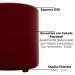 Puff Redondo Copenhage Veludo Maserati Vermelho Milani Store