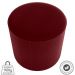 Puff Redondo Copenhage Veludo Maserati Vermelho Milani Store
