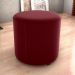 Puff Redondo Copenhage Veludo Maserati Vermelho Milani Store