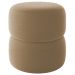 Puff Redondo Decorativo 49X43 cm Paris Linho Bege Milani Store
