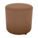 Puff Redondo Decorativo Copenhage 43 cm Veludo Inca Ferrugem Milani Store