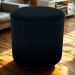 Puff Redondo Decorativo Copenhage 43 cm Veludo Inca Preto Milani Store