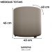 Puff Redondo Decorativo Copenhage 43x43 cm Veludo Marrom Claro Milani Store