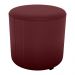 Puff Redondo Decorativo Copenhage 43x43 cm Veludo Vermelho Milani Store
