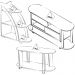Rack 65 Pol Mesa Centro e Apoio Sala MA4 Cedro Off White ARLY
