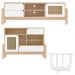 Rack 75 Pol Buffet e Mesa de Centro NAC4 Naturale Branco ARLY