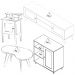 Rack 75 Pol Buffet e Mesas para Sala CO4 Carvalho Menta ARLY