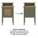 Rack 75 Pol Buffet e Mesas para Sala CO4 Carvalho Menta ARLY