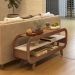 Rack Bancada Para TV 42 Pol 122 cm MDF Cinamomo Off White ARLY