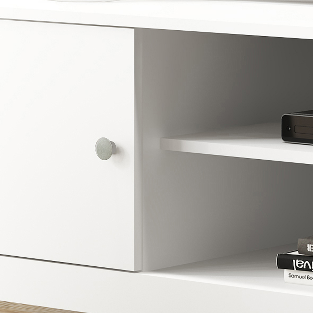 Rack Bancada Para TV 42 Pol 2 Portas 146 cm R606 Branco Dtall