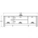 Rack Bancada Para TV 42 Pol 2 Portas 146 cm R606 Branco Dtall