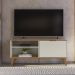 Rack Bancada Para TV 50 Pol 120 cm 6950 Off White Nature PLLA