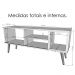Rack Bancada Para TV 55 Pol 136 cm 3850 Off White Nature PLLA