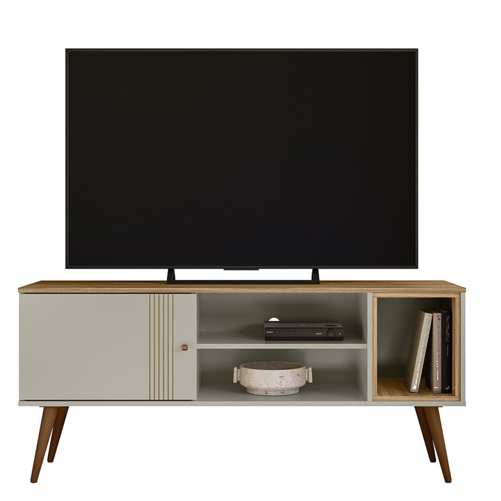 Rack Bancada Para TV 55 Pol 136 cm 3850 Off White Nature PLLA