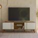 Rack Bancada Para TV 65 Pol 160 cm Denv Nature Off White PLLA