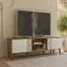 Rack Bancada Para TV 65 Pol 160 cm Denv Nature Off White PLLA