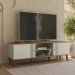 Rack Bancada Para TV 65 Pol 160 cm Denv Off White Nature PLLA