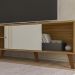Rack Bancada Para TV 75 Pol 180 cm Denv Nature Off White PLLA