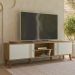 Rack Bancada Para TV 75 Pol 180 cm Denv Nature Off White PLLA