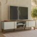 Rack Bancada Para TV 75 Pol 180 cm Denv Off White Nature PLLA