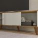 Rack Bancada Para TV 75 Pol 180 cm Denv Off White Nature PLLA
