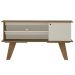 Rack Bancada Para Tv 50 Pol 1P 120 cm Cinamomo Off White ARLY