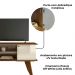Rack Bancada Para Tv 50 Pol 1P 120 cm Cinamomo Off White ARLY
