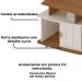 Rack Bancada Para Tv 50 Pol 1P 122 cm Cinamomo Off White ARLY