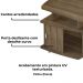 Rack Bancada Para Tv 50 Pol 1P 122 cm Pinho ARLY