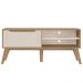 Rack Bancada Para Tv 60 Pol 134 cm 4600 Carvalho Off White ARLY