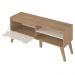 Rack Bancada Para Tv 60 Pol 134 cm 4600 Carvalho Off White ARLY