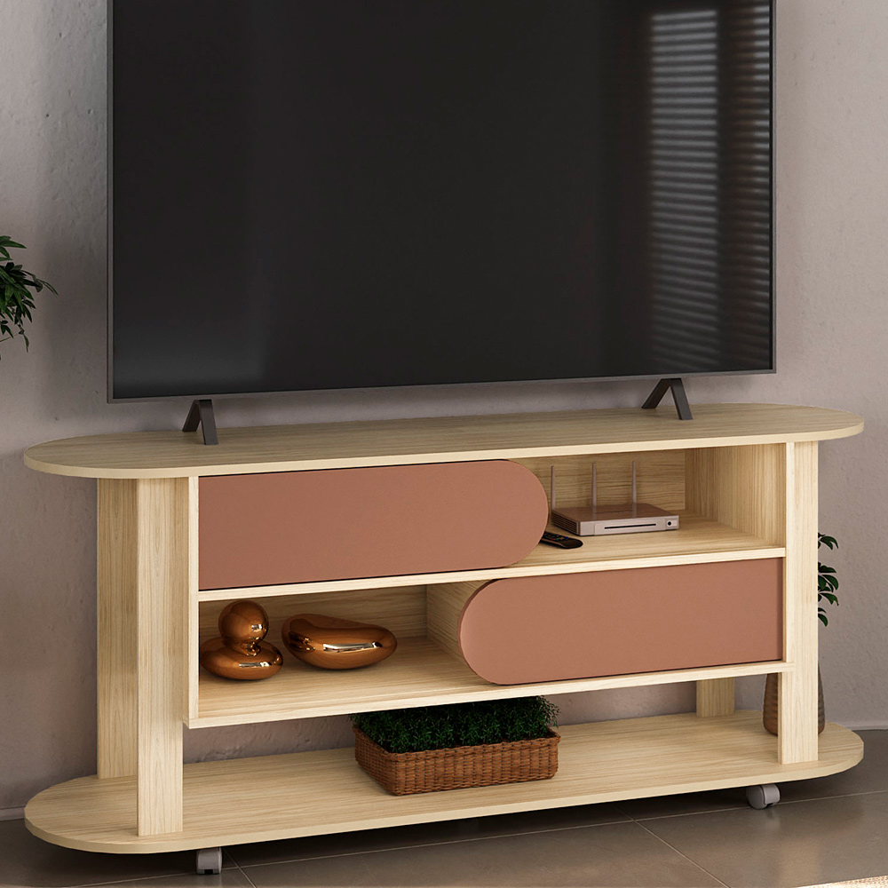 Rack Bancada Para Tv 65 Pol 150 cm 4618 Naturale Terracota ARLY
