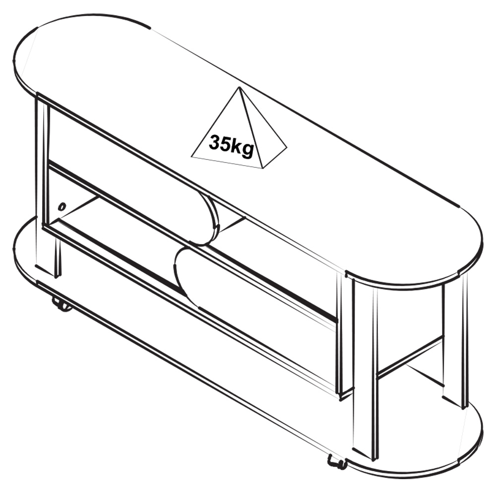 Rack Bancada Para Tv 65 Pol 150 cm 4618 Naturale Terracota ARLY