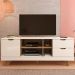 Rack Bancada Para Tv 65 Pol 160 cm 4225 Off White Carvalho ARLY