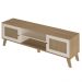 Rack Bancada Para Tv 75 Pol 180 cm 4525 Carvalho Off White ARLY