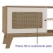 Rack Bancada Para Tv 75 Pol 180 cm 4525 Carvalho Off White ARLY