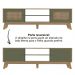 Rack Bancada Para Tv 75 Pol 180 cm 4534 Carvalho Menta ARLY