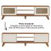 Rack Bancada Para Tv 75 Pol 180 cm 4675 Cinamomo Off White ARLY
