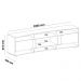 Rack Bancada Para Tv 86 Pol 220 cm 4502 Cedro Off White ARLY