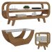 Rack Bancada TV 42 Pol Mesas De Centro E Apoio Cinamomo Off White ARLY