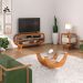 Rack Bancada TV 42 Pol Mesas De Centro E Apoio Cinamomo Off White ARLY