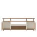 Rack Bancada TV 75 POL 2 Portas 180 cm Cinamomo Off White ARLY