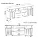 Rack Bancada TV 75 POL 2 Portas 180 cm Cinamomo Off White ARLY