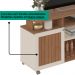 Rack Bancada TV 75 POL 2 Portas 180 cm Cinamomo Off White ARLY