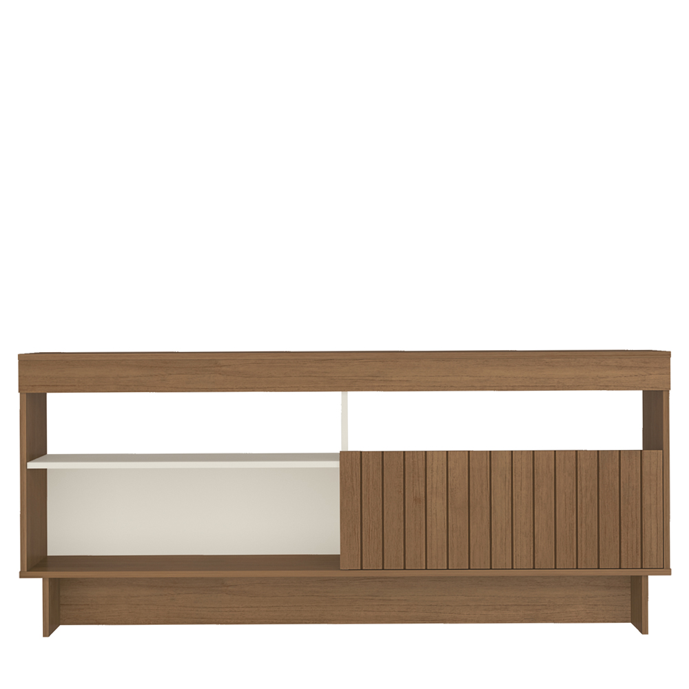Rack Bancada Tv 65 Pol 160 cm 1P Basculante Cinamomo Off White ARLY