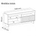 Rack Bancada Tv 65 Pol 160 cm 1P Basculante Cinamomo Off White ARLY