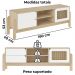 Rack Bancada Tv 65 Pol Nature 160 cm Branco Naturale ARLY