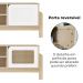 Rack Bancada Tv 65 Pol Nature 160 cm Branco Naturale ARLY