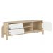 Rack Bancada Tv 65 Pol Nature 160 cm Branco Naturale ARLY